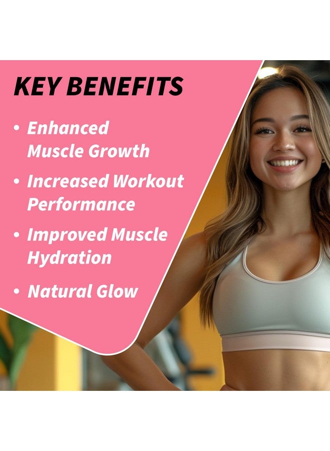 Creatine For Women - Creatina - Creatine For Women Booty Gain - Creatine Powder - Womens Creatine - Booty Builder - 70 Servings: Unflavored