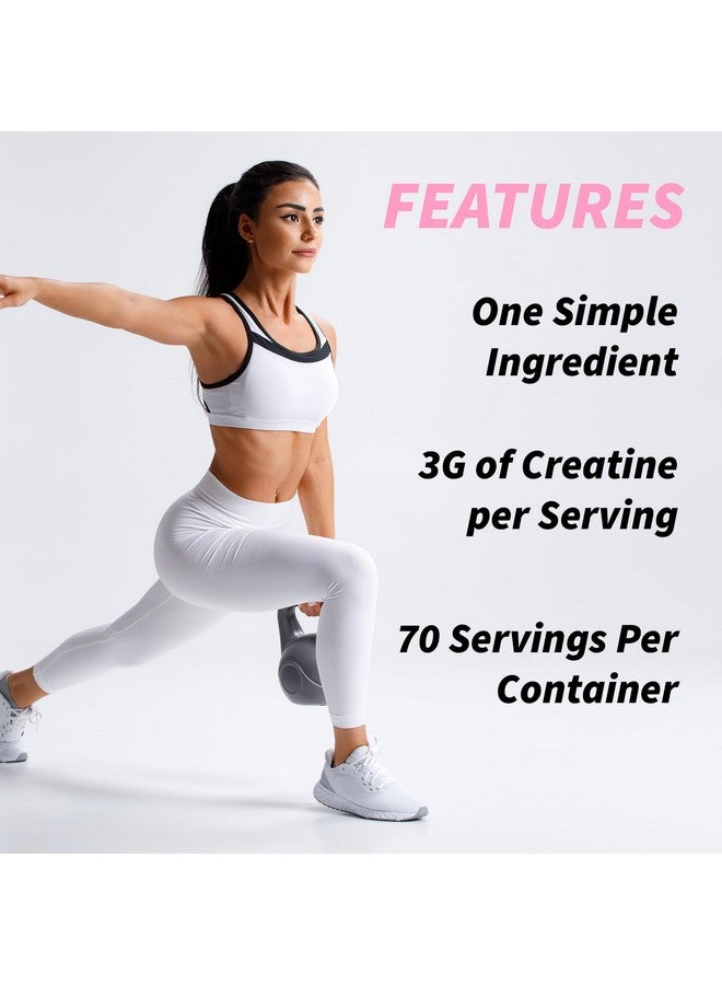 Creatine For Women - Creatina - Creatine For Women Booty Gain - Creatine Powder - Womens Creatine - Booty Builder - 70 Servings: Unflavored