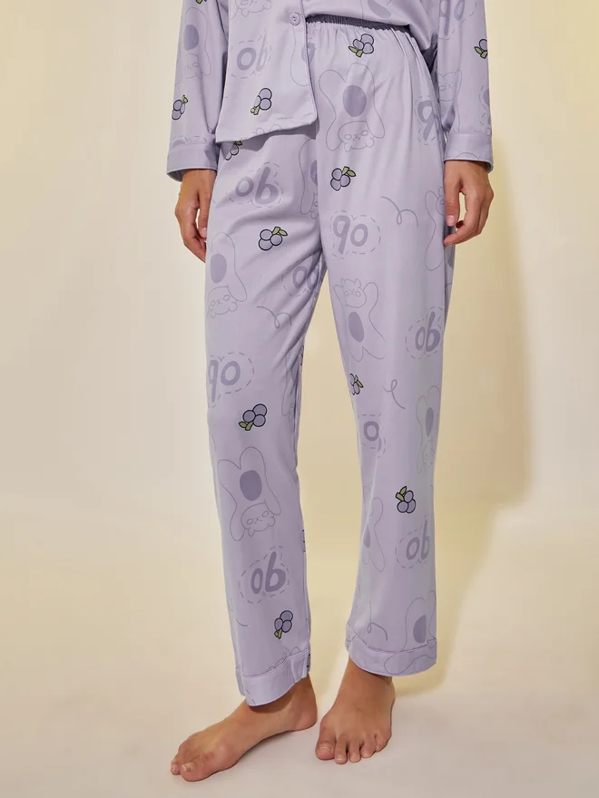 Styli Styli Fruit Printed Long Sleeve Shirt and Pyjama Set