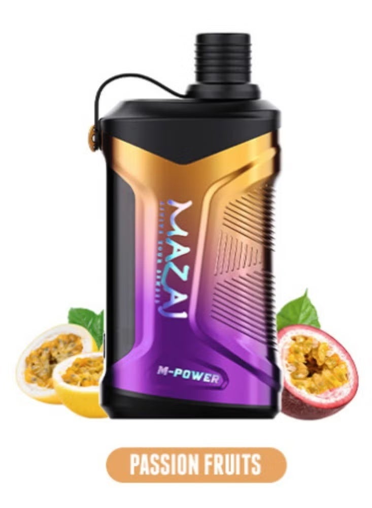 Mazaj M-Power VAPE Passion Fruit20k PUFFS 6mg Disposable Vape - Image 1
