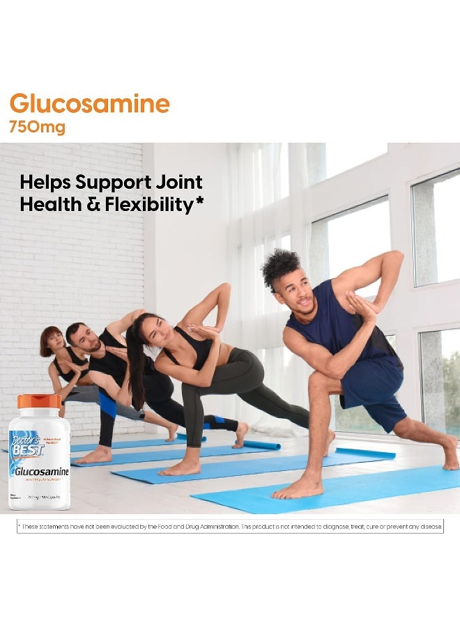 Doctor's BEST Doctor's Best Glucosamine, Non-GMO, Gluten & Soy Free, Joint Support, 750 mg, 180 Count  - Image 5