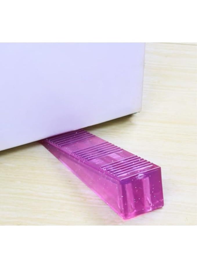 CLICKSWIFT CLICKSWIFT 4 Pcs NonSlip AntiCollision Door Stopper Reusable Shock Absorbent Block Wedge Doorstops Door Handle Finger Protector Door Home Office Door Multicolor  - Image 5