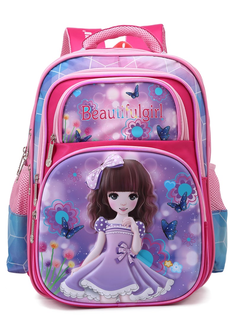 Stargold Baby Backpack For Baby Girls With Adjustable Strap For School 16 Inch 