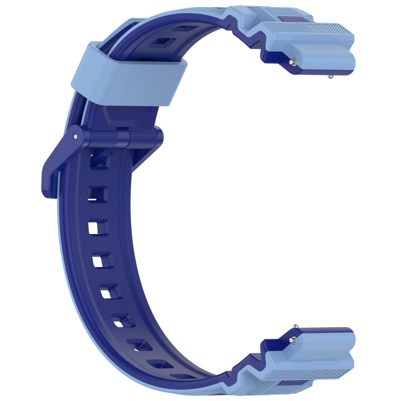 erorex 16Mm Children Smart Watch Two Color Silicone Watch Band(Dark Blue Light Blue) - Image 3