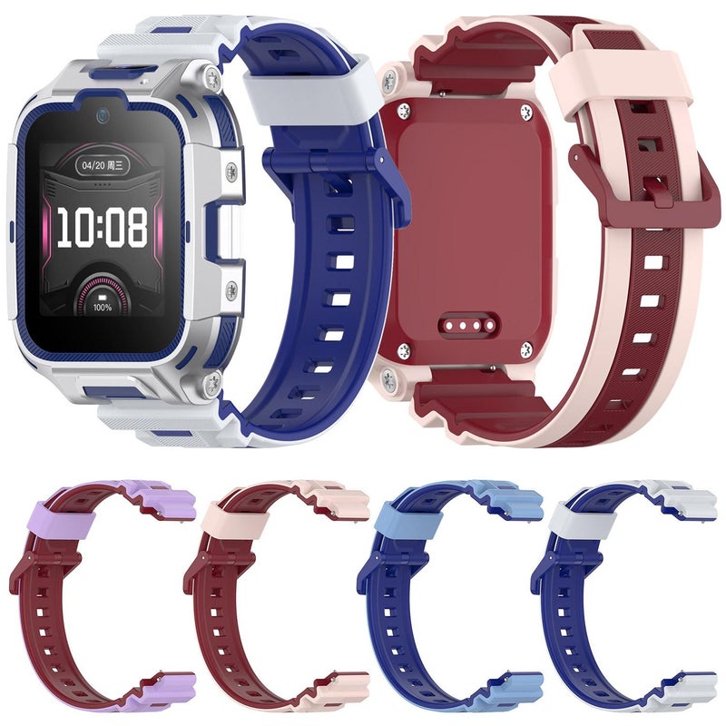 erorex 16Mm Children Smart Watch Two Color Silicone Watch Band(Dark Blue Light Blue) - Image 5