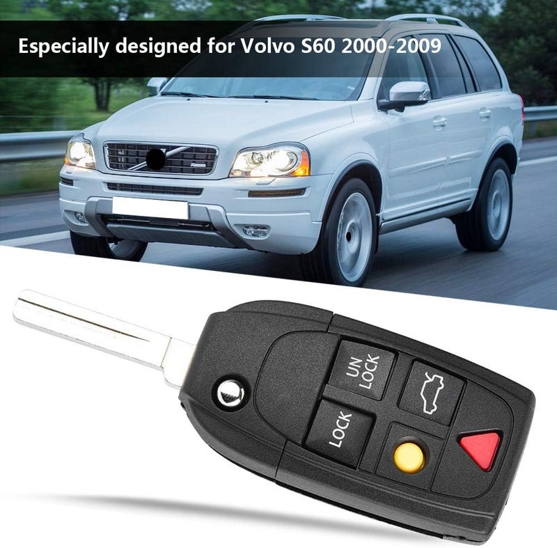 Haofy Smart Key Shell Case 2000-2013 with ABS Material and AntiWear Resistance Key Cover for S60 S80 V70 XC70 XC90, Compact Design, Daily Use, Easy Carry - Image 3