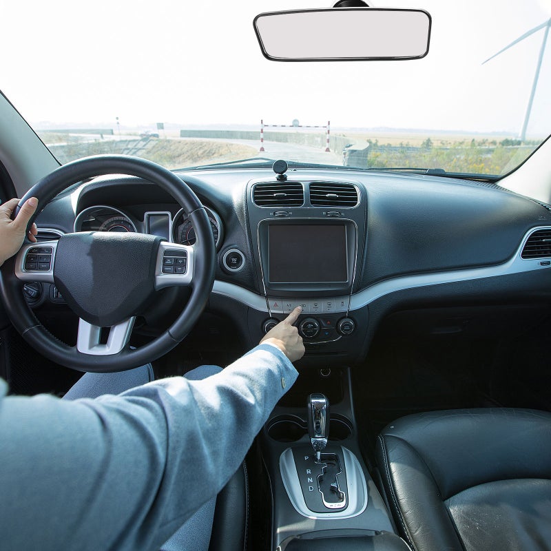 🚗 مرآة داخلية واسعة الزاوية للسيارة والشاحنة عالية الوضوح بقطر 6 سم - Image 4