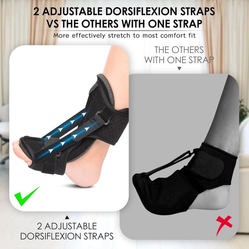 Enhanced Plantar Fasciitis Support Packs with Soft Viscoelastic Foam Pad | Achilles Plantar Fasciitis Relief Shoulder, Foot Tendinitis Relief, Dropped Heel, Arch Pain Support for Women and Men - Image 5