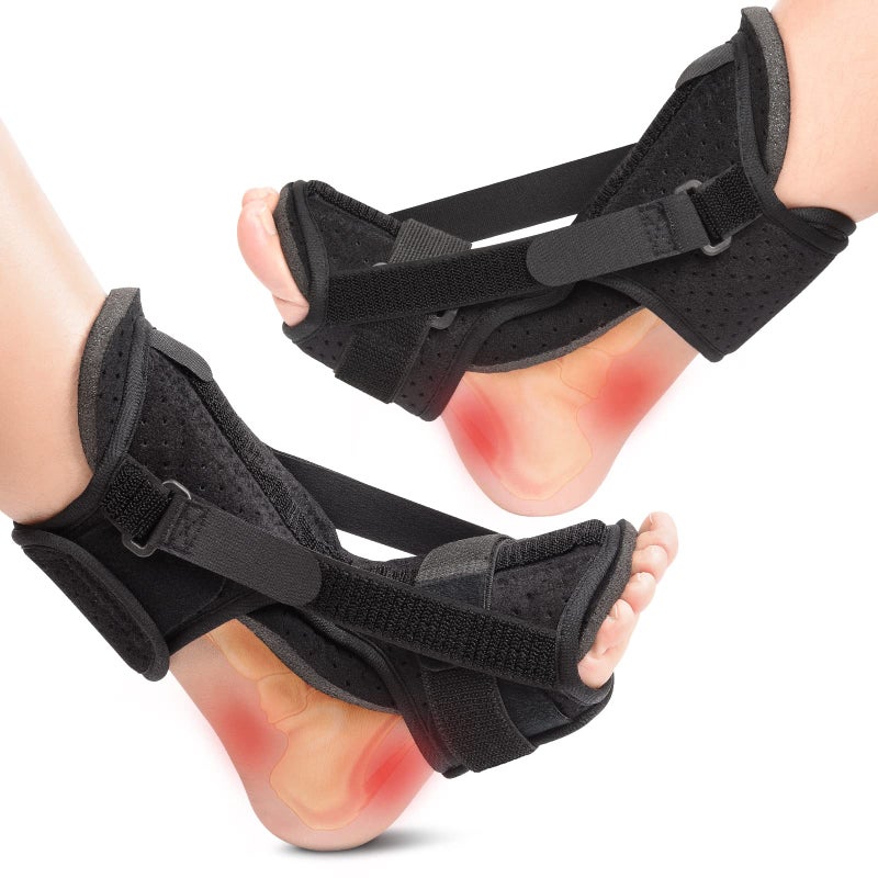 Enhanced Plantar Fasciitis Support Packs with Soft Viscoelastic Foam Pad | Achilles Plantar Fasciitis Relief Shoulder, Foot Tendinitis Relief, Dropped Heel, Arch Pain Support for Women and Men - Image 1