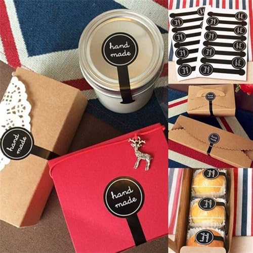 Beyonday 200pcs Handmade Lollipop Baking Stickers for Cake Box/Tins/Jars/Coffee Cups/Bottles, Long Label Lollipop Sealing Bakery Stickers for Gift Wrapping Self-Adhesive Tamper Evident Seal Labels - Image 4
