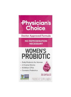 Physician's CHOICE Physician's Choice, Women's Probiotic, 50 Billion CFUs, 30 Capsules  - Image 1