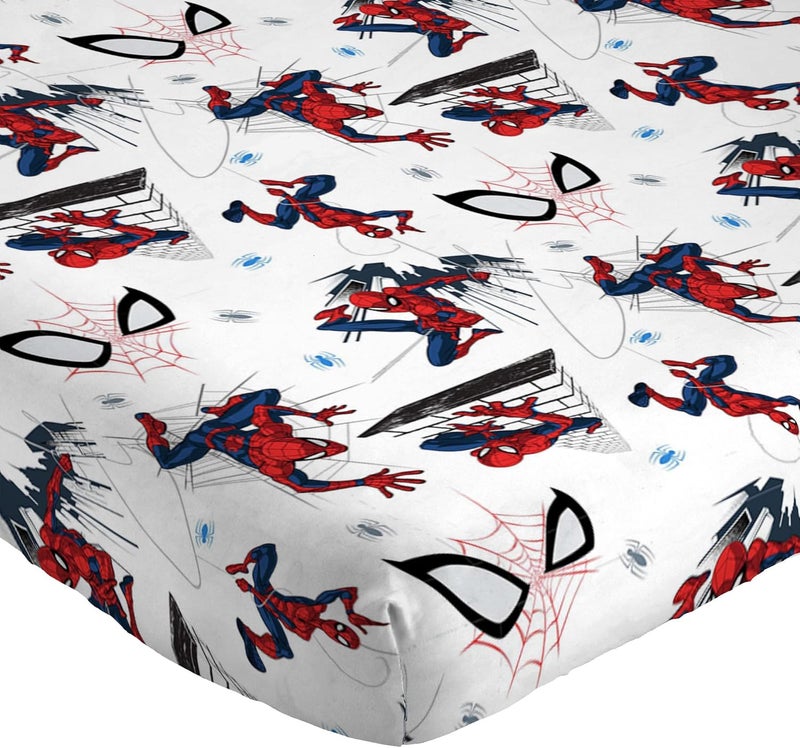 Jay Franco Marvel Spiderman City Streets 100% Cotton 3-Piece Bed Linen Set 135 x 200 cm Single Bed Size - Duvet Cover + Fitted Sheet 90 x 200 cm + Pillowcase 50 x 70 cm - Image 5