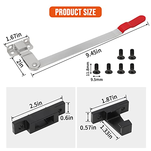 Alpha Rider RV Window Latch, Aluminum RV Emergency Exit Window Latch Replacement, A Practical Clip-on Adapter to Control Emergency Window Half/Full Open, Camper Exit Window Lock - Image 4