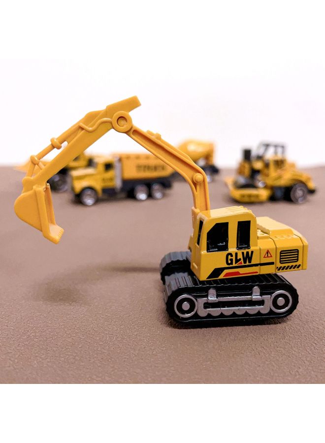 Children's Simulation Engineering Truck Fire Truck Police Car Baby Toy Car 6 Loaded Alloy Car Model Sliding Car Wholesale-Color:1:60 Police Car [6 Pack]]  - Image 5