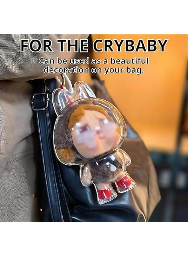 Protective Case for Crybaby, Case Cover with Keychain, Plush Toy Clear Cover, Acrylic Display Box(without doll)  - Image 5