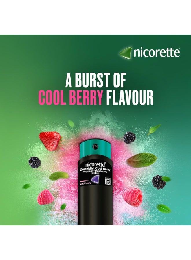 Nicorette Quickmist Cool Berry 2 X 150 Sprays - Image 2