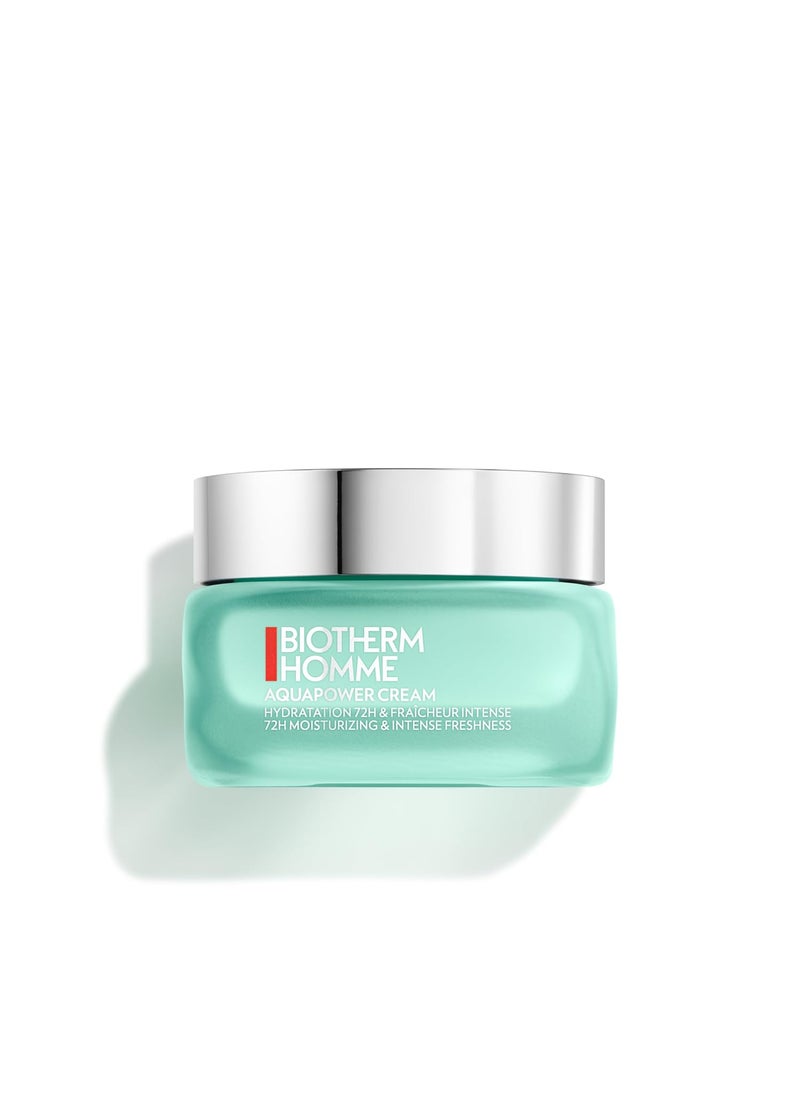 BIOTHERM Biotherm Homme Aquapower Hydrating Cream Moisturizer for Men, P.Antartica, Mannose & Hyaluronic Acid 72H Long-lasting Concentrated Hydrator, Reinforces Natural Hydrating System, 1.7 Fl. Oz. 