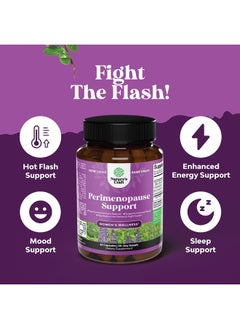 Natures Craft Complete Perimenopause Supplement for Women - Multibenefit Menopause Ease for Women with Maca Root Vitex Berry & Black Cohosh for Hot Flashes Night Sweats Hormone Balance and Mood Support (1 Month)  - Image 3