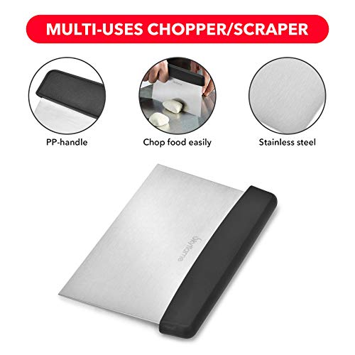 Skyflame 3 Piece Griddle Accessories Kit, Stainless Steel Professional Long BBQ Grill Spatula/Turner & Scraper Set for Flat Top Grill Hibachi Camping Cooking - Image 5