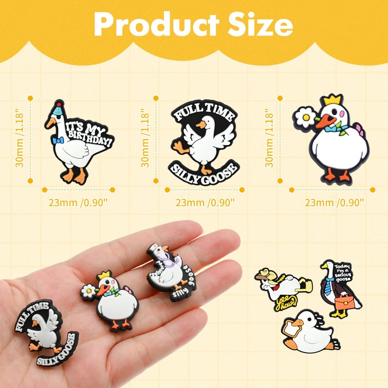 Ibuclein 30PCS Silly Goose Pins for Backpacks, DIY Different kawaii Lapel Pins Badges Bulk, Cute Brooch Cartoon Pin Sets, Funny Button Pin for Women Girl Bags Cloths Hats Jacket Decoration Accessories gifts - Image 5