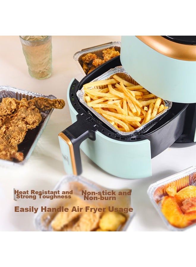 Faxilon Air Fryer And Oven-specific Aluminum Foil Trays And Bowls, 18.5cm*50 Pieces, Aluminum Foil Containers For Home And Outdoor Barbecue, Heat-resistant - Image 4