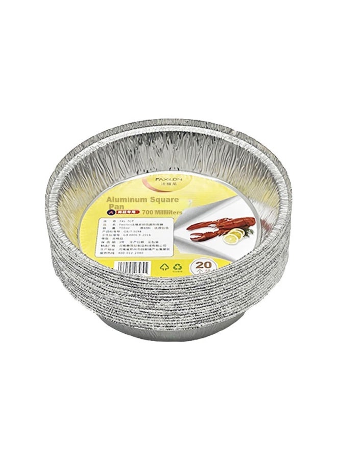 Faxilon Air Fryer And Oven-specific Aluminum Foil Trays And Bowls, 18.5cm*50 Pieces, Aluminum Foil Containers For Home And Outdoor Barbecue, Heat-resistant - Image 5