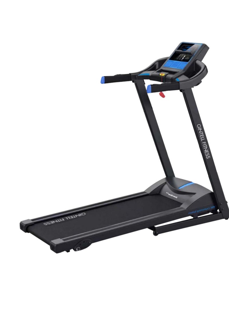GINTELL - Gintell Fitness SmartRun Treadmill - Foldable, Multi-Speed, Preset Workouts, Heart Rate Monitor, Shock Absorption, LCD Display, - Image 1