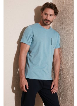 Buratti 100% Cotton Slim Fit Crew Neck Pocket T Shirt Men's T Shirt 5902000  - Image 1