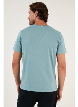 Buratti 100% Cotton Slim Fit Crew Neck Pocket T Shirt Men's T Shirt 5902000  - Image 4