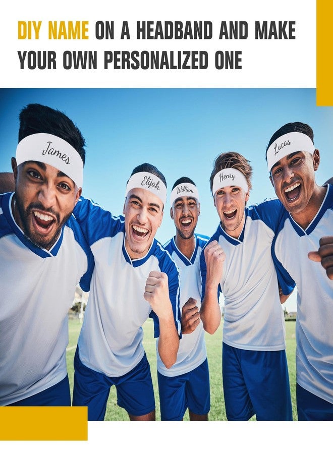 Hotop 50 Pcs Hair Headbands Bulk for Women Non Slip Stretchy Soft Elastic Sport Head Wrap for Yoga DIY Team Gifts (White) - Image 5