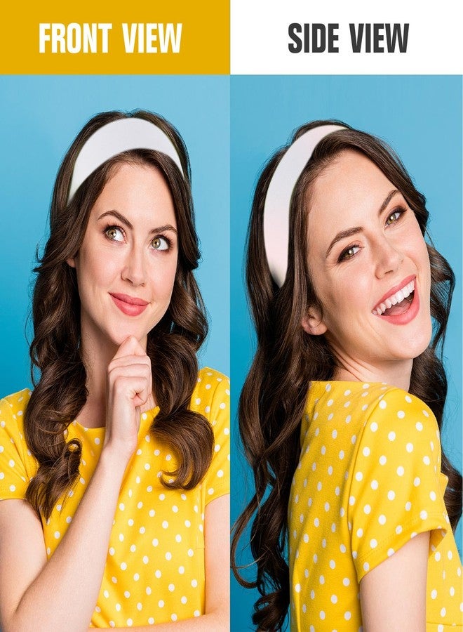 Hotop 50 Pcs Hair Headbands Bulk for Women Non Slip Stretchy Soft Elastic Sport Head Wrap for Yoga DIY Team Gifts (White) - Image 4