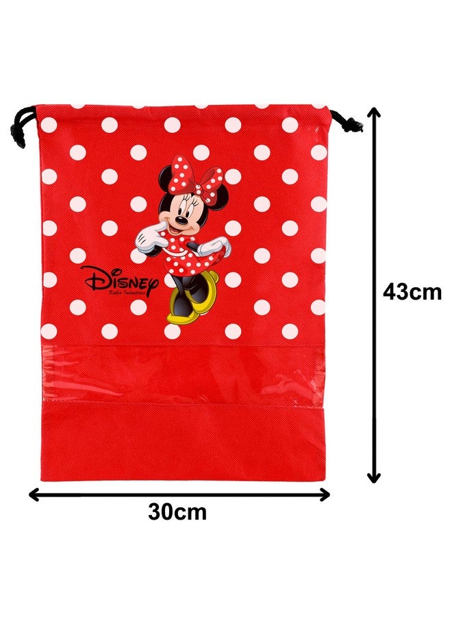 Kuber Industries Kuber Industries Portable Travel Shoe Bags Dust-Proof Shoe Organizer Space Saving Storage Bags, Disney Minnie Print (Set of 9,Red) -HS_35_LUGGAGE17998 - Image 5