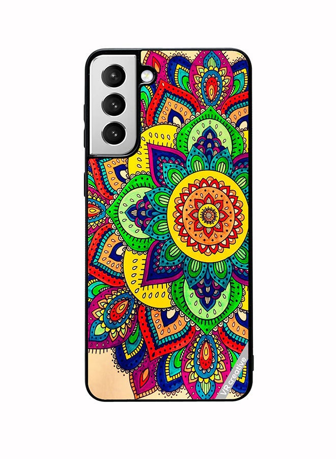 VR CREATIVE Protective Case Cover For Samsung Galaxy S22 5G Mandala Design Multicolour - Image 1