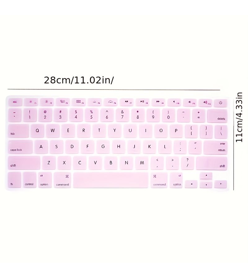 غطاء لوحة مفاتيح بلون أومبري أزرق لأجهزة MacBook Air 13 وMacBook Pro مقاس 13 و15 و17 لعام 2015 والإصدارات الأقدم - Image 2