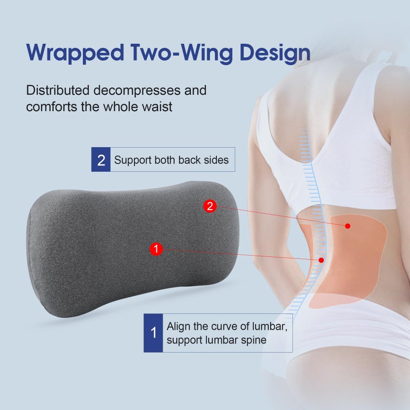 COMFYTHERA Cervical Neck Pillow for Pain Relief Sleeping, Small Neck roll Pillow Memory Foam for Stiff Neck Pain Relief, Neck Support Pillow Travel Bolster Pillow for Bed Pillow - Image 5
