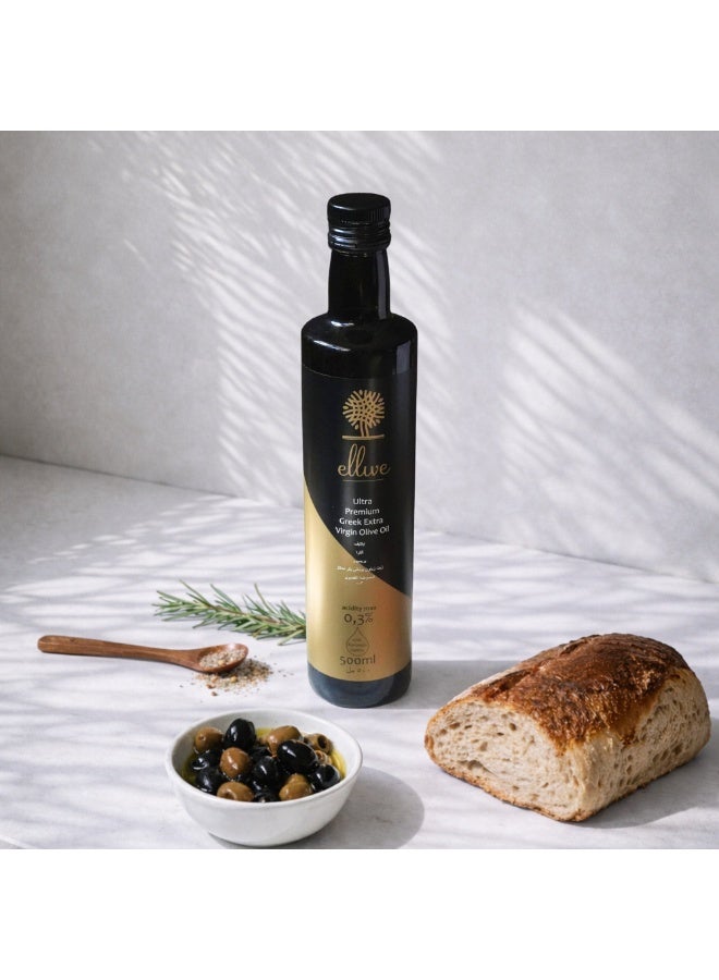 Ellive Ultra Premium Greek Extra Virgin Olive Oil (500ml) | High Polyphenols 934 mg/kg Total Polyphenols Analysed | Cold-Pressed EVOO | Early Harvest | High-Phenolic | High Polyphenol - Image 5