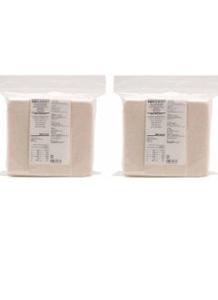 MUJI MUJI Makeup Facial Soft Cut Cotton Unbleached 60x50 mm 180pcs　ｘ　2 Packs (Total 360 Sheets) Value Set  - Image 1