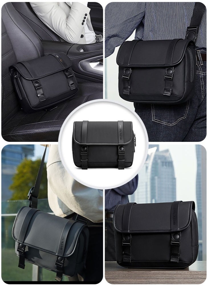 ARCTIC HUNTER - Crossbody Bag for Men, Lightweight Small Tablet Bag Work Office Bag, Black - Image 1