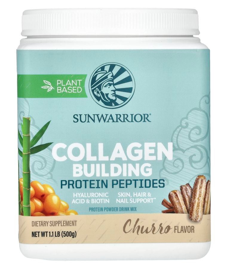 Sunwarrior Collagen Building Protein Peptides Churro 1.1 lb (500 g)