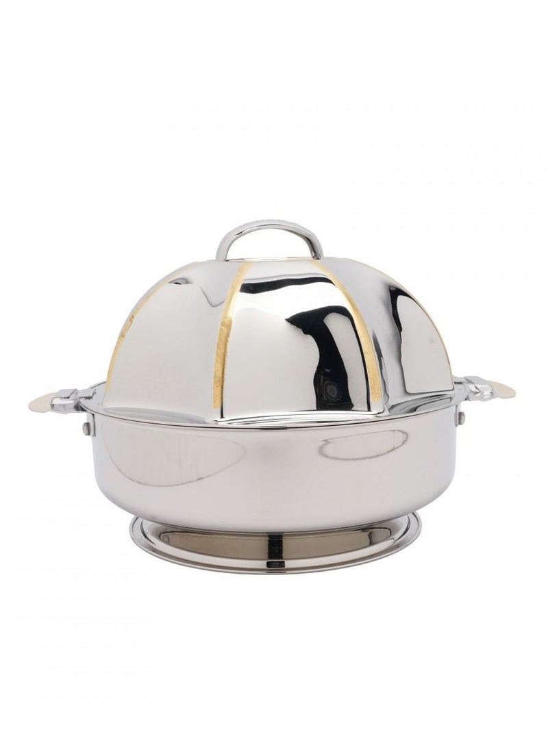 Sanjana Black Stone Premium Stainless Steel Silver Color Hot Pot Capacity of 2.5 Liters - Image 1
