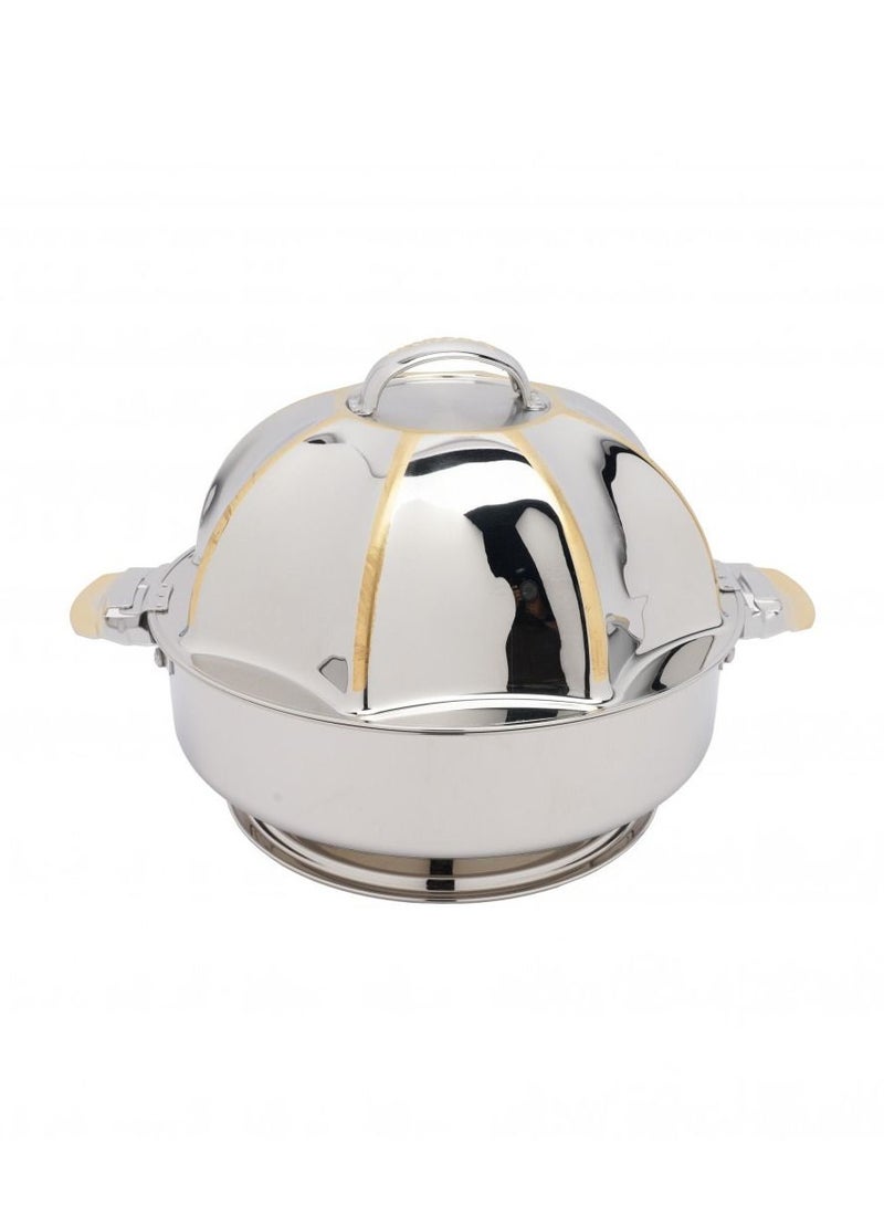 Sanjana Black Stone Premium Stainless Steel Silver Color Hot Pot Capacity of 2.5 Liters - Image 2