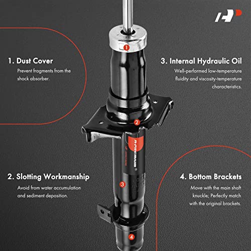 A-Premium Front Strut Assembly Compatible with Honda Accord 2008 2009 2010 2011 2012, Driver and Passenger Side 2-PC Set - Image 3