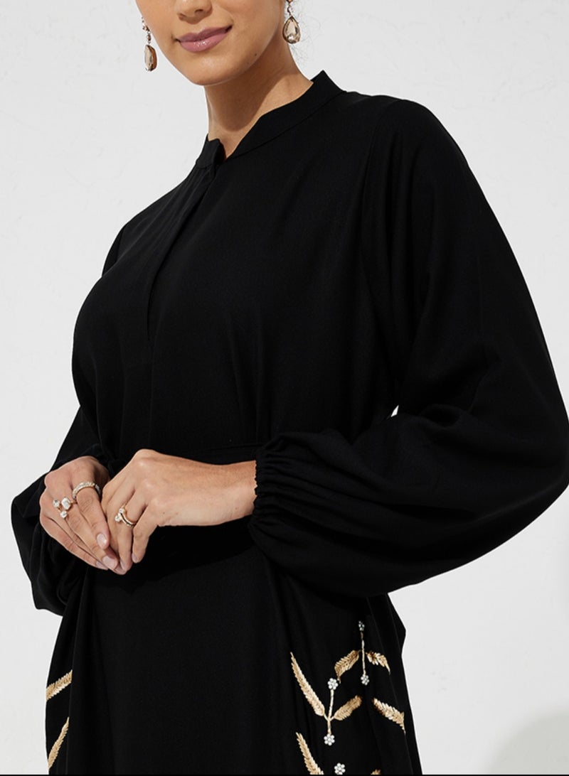Rosette Abaya Black knit dress  - Image 2