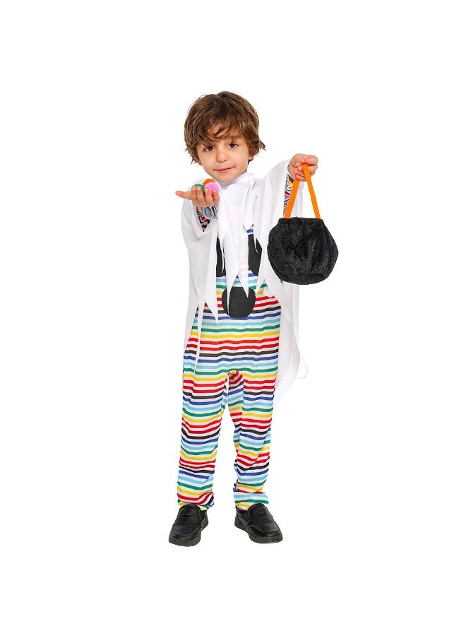 Halloween olorful striped little monster Performance Costumes - Let Children Fully Enjoy The Fun Of Mischief - Image 3
