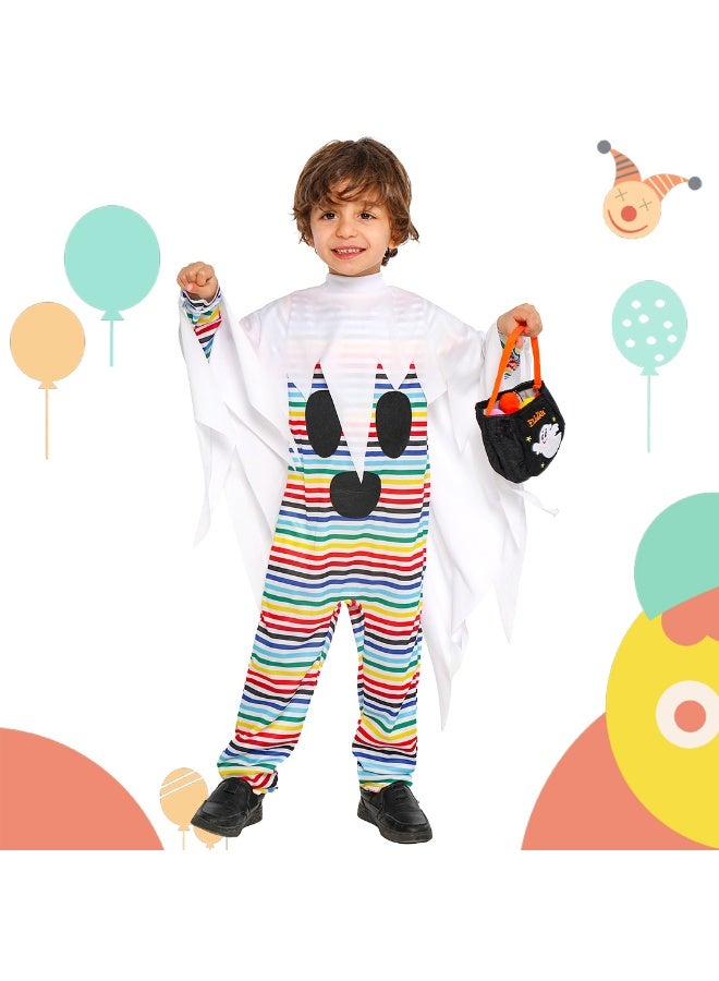 Halloween olorful striped little monster Performance Costumes - Let Children Fully Enjoy The Fun Of Mischief - Image 1