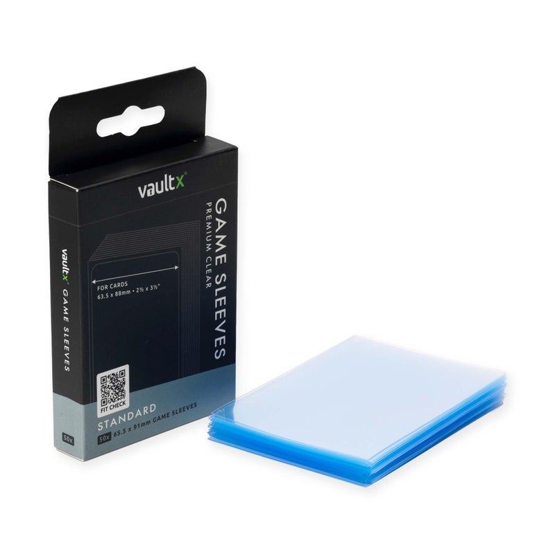 Vault X Standard Board Game Sleeves 655 x 91mm 50 Pack for StandardSized Cards and Trading Cards Clear Premium Quality - Image 2