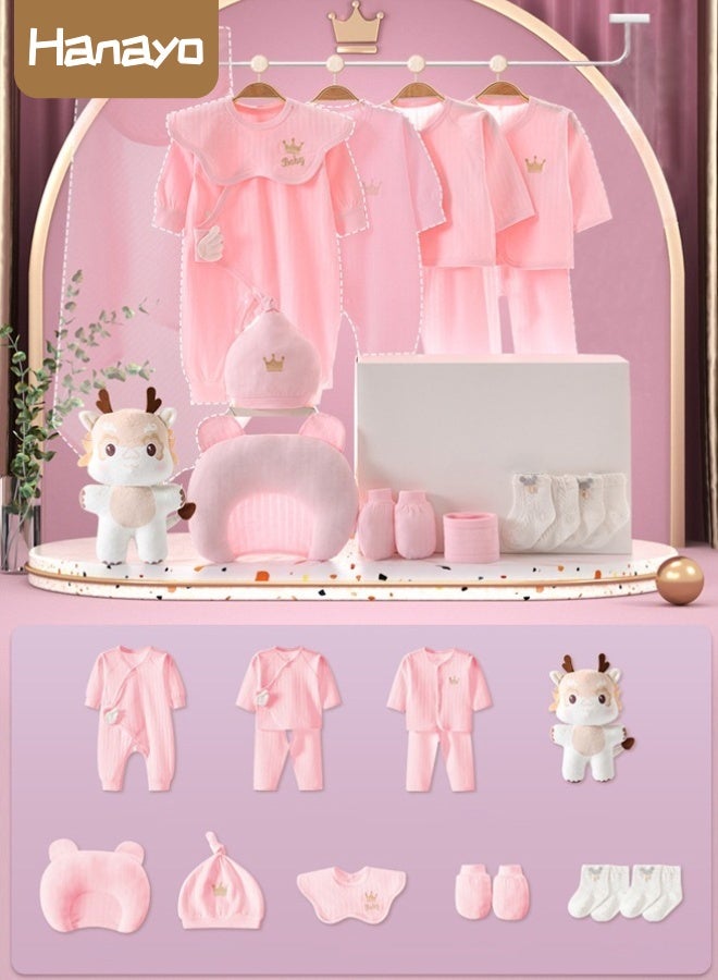 Hanayo 15 Pieces Baby Swaddle Wrap Ultra-Soft Newborn Sleeping Wraps for Infant Baby Shower Gift New Born Baby Gift for 0-3 Months Baby Girls and Boys(Pink) - Image 1