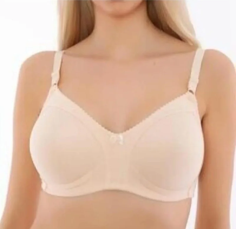 Liza 539 Women's King Size Combed Cotton Minimizing Bra 3 Pieces