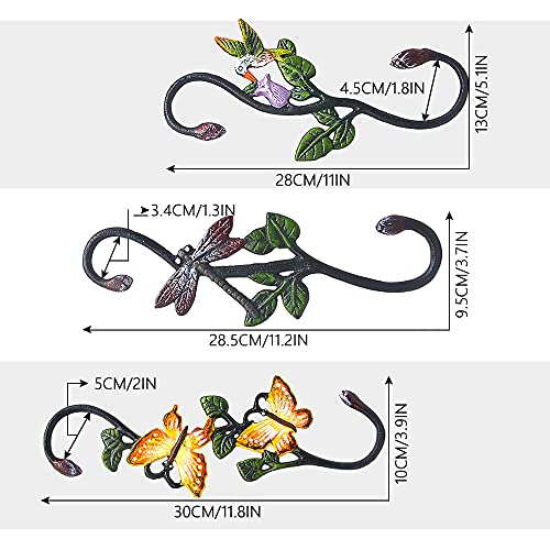 Kitwinney Heavy Duty S Hooks, Pack of 3 Large Plant Hangers Outdoor, Metal Decorative Plant Hooks for Hanging Garden Planters, Flower Baskets, Pots, Bird Feeders - Image 2