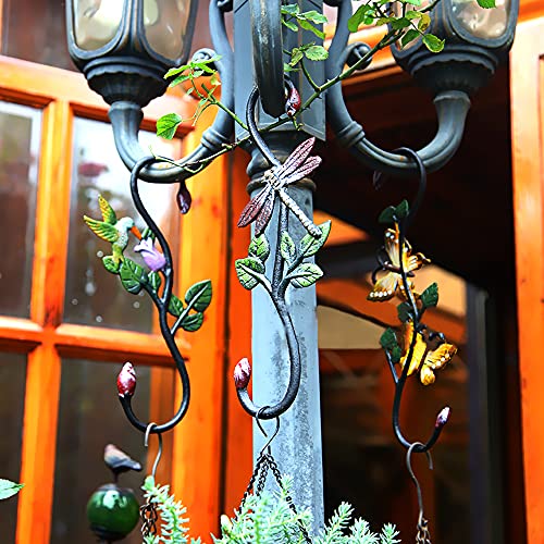 Kitwinney Heavy Duty S Hooks, Pack of 3 Large Plant Hangers Outdoor, Metal Decorative Plant Hooks for Hanging Garden Planters, Flower Baskets, Pots, Bird Feeders - Image 5